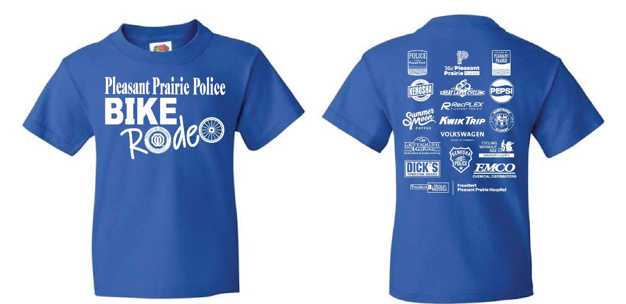 PPPD bike rodeo shirts and bags