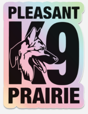 PPPD K9 Holographic Rectangular Sticker