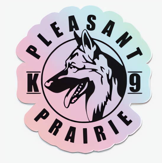 PPPD K9 Holographic Round Sticker